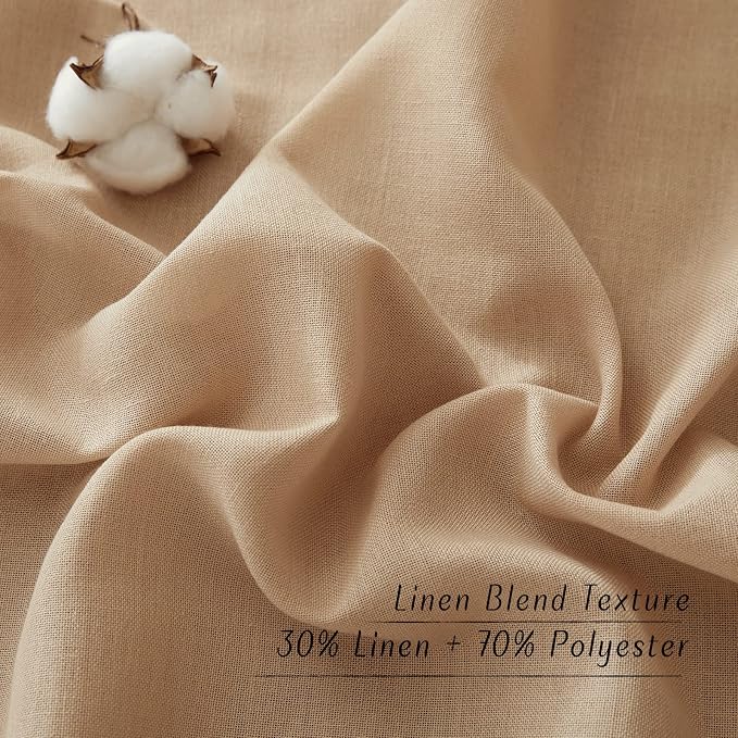 NICETOWN Rustic Linen 102 inch Long Curtains - Image 6