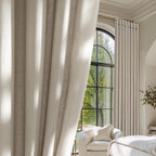 NICETOWN Cocoa Cream Linen Curtains by NICETOWN