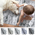 Lansny Modern Abstract Runner Rug 2x6 - Image 3