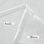 RYB HOME 2 Panels Valance for Windows Thick Faux Linen Blended Light Filtering - Image 4