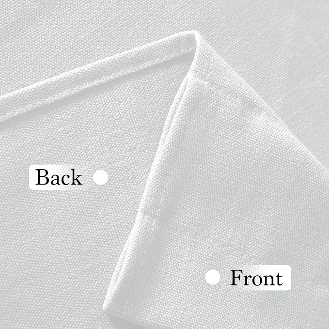 RYB HOME 2 Panels Valance for Windows Thick Faux Linen Blended Light Filtering - Image 2
