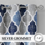Beauoop 100% Blackout Curtains 90 Inches Long 2 Panels - Image 2