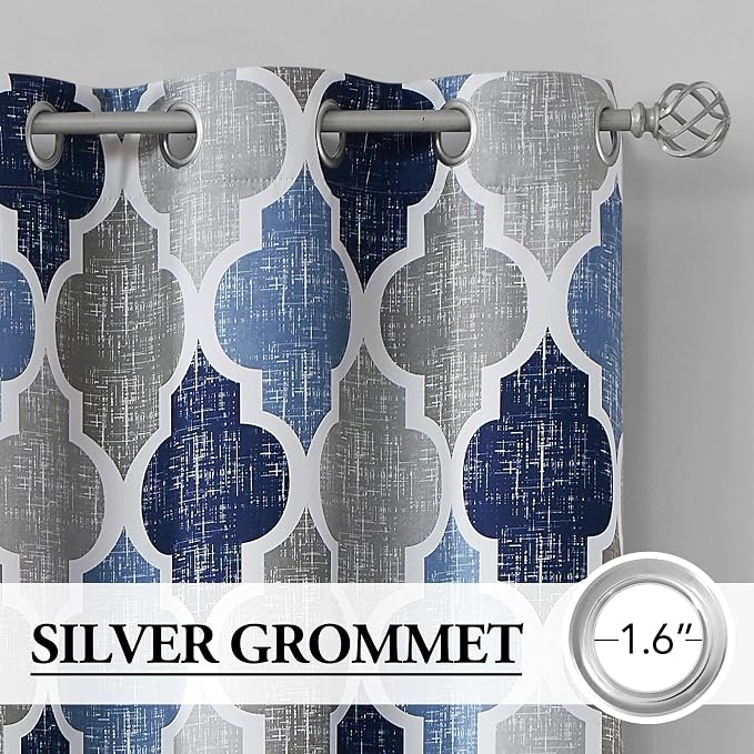 Beauoop 100% Blackout Curtains 54 Inches Long 2 Panels - Image 2