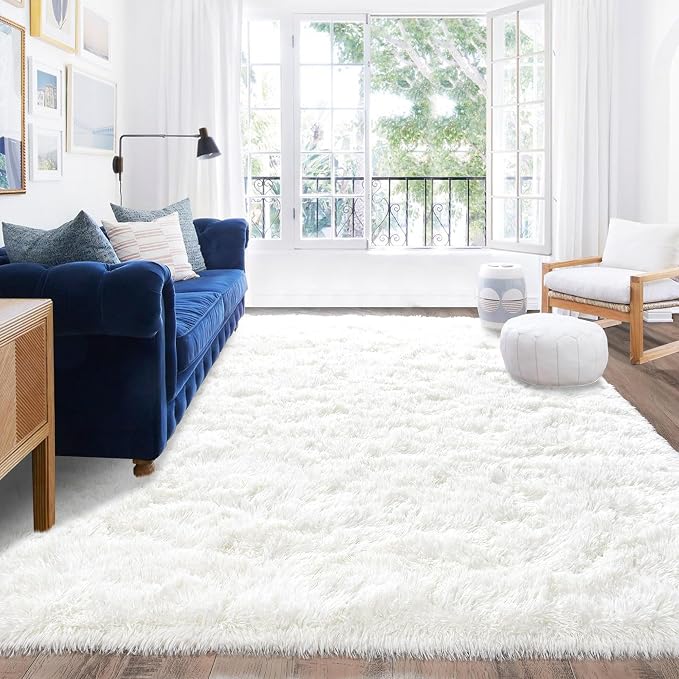 Rugs for Living Room 9x12, Soft Shaggy Modern Shag Area Rug for Bedroom - Image 6