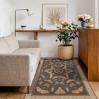 Brown Washable Area Rug for Living Room - Image 3