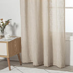 MYSKY HOME Curtains for Kitchen Windows, Sheer Curtains 63 Inch Length for - Image 5