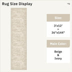 Runner Rug 3x12 Washable Non-Slip Hallway Runner Rugs - Image 5