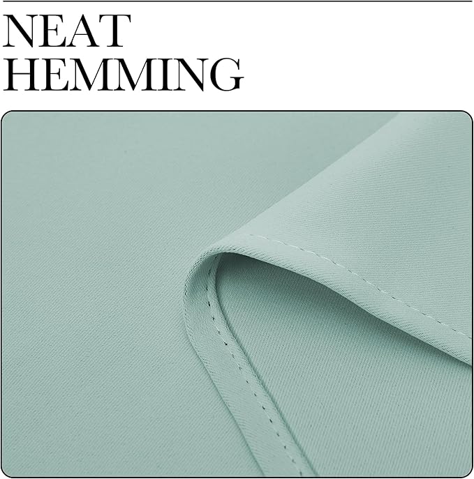 NICETOWN Blackout Curtains for Living Curtains, Aqua Blue, 1 Pair, 34-inch W x - Image 6