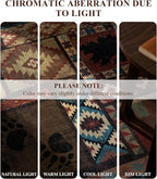 YIHOUSE Rustic Cabin Area Rug 4x6, Machine Washable Lodge Bear Rug, Non-Slip - Image 3