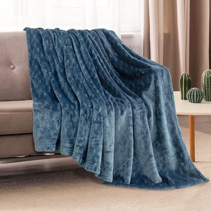 TOONOW Fleece Blanket Super Soft Plush Throw Blanket 50" x 60" Cozy Fuzzy Bed - Image 2