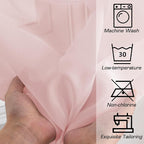 Simplebrand Blush Sheer Curtains 90 Inches Long 2 Panels, Light Filtering Rod - Image 7