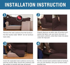 H.VERSAILTEX 4 Piece Stretch Sofa Covers - Image 7