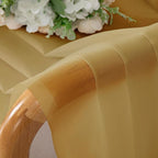 OVZME Gold Sheer Curtains 72 Inches Long 2 Panels - Image 5