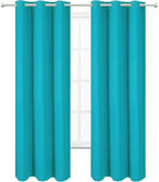 LEMOMO Teal Thermal Blackout Curtains/42 x 95 Inch/Set of 2 Panels Room - Image 2