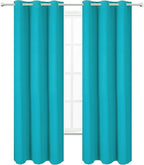 LEMOMO Teal Thermal Blackout Curtains/38 x 84 Inch/Set of 2 Panels Room - Image 2