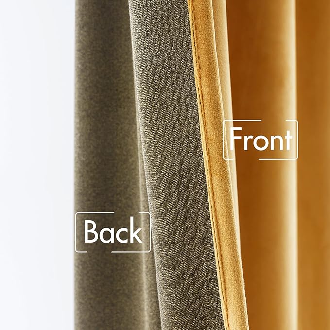 MIULEE Velvet Curtains 90 inches 2 Panels - Image 6