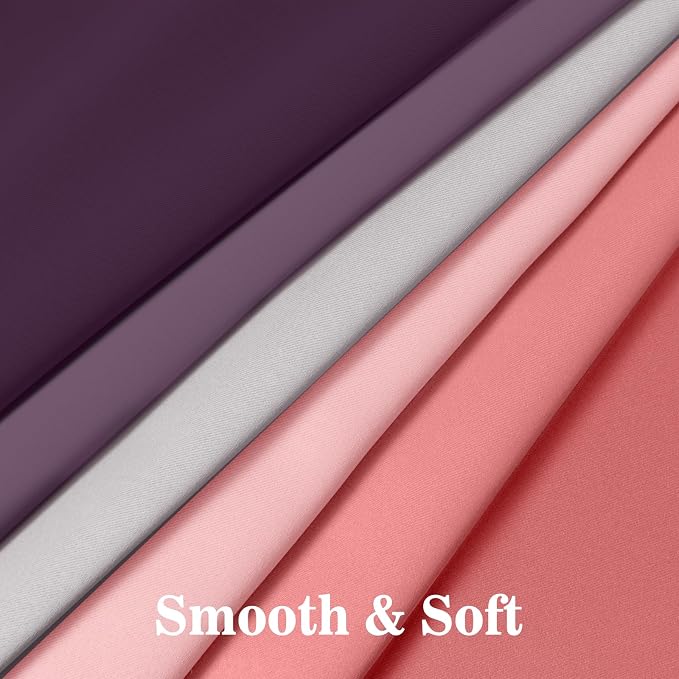 Yakamok Blackout Ombre Dark Pink and Dark Purple Curtains-Gradient Room - Image 6