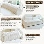 Couch Covers for Dogs Washable, Non Slip Couch Covers for Loveseat Sofa Pet - Image 3