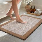 36x24 Large Bathroom Rugs Washable Non Slip, Coffee Bath Mat by Unknown