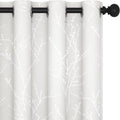 Deconovo White Curtains, Room Darkening Curtain, Thermal Insulated & Noise by Deconovo