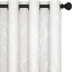 Deconovo White Curtains, Room Darkening Curtain, Thermal Insulated & Noise by Deconovo