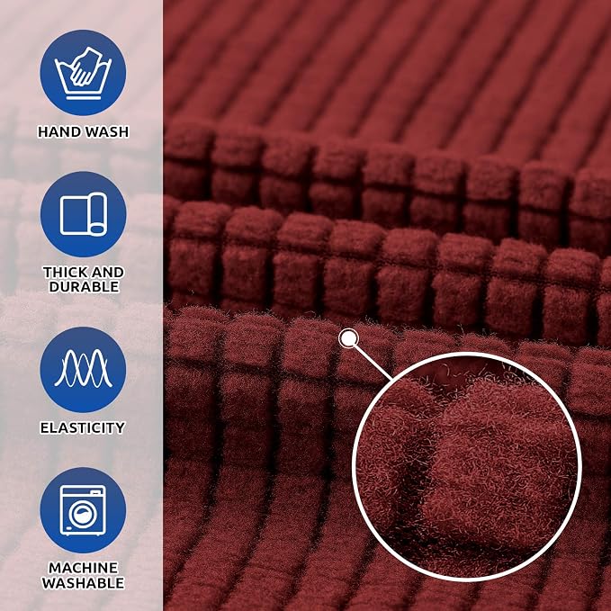 KEKUOU Stretch Single Sofa Slipcover 1 Piece Couch Sofa Cover Furniture - Image 3