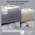 Amdrebio Tie-Dyed Light Grey Round Area Rug 4Ft - Image 7