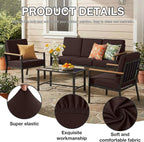 hyha 14Pcs Patio Cushion Covers, Stretch Outdoor Couch Cushion Covers - Image 3