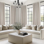 92 Inch Long Curtains Blackout 2 Panels, Custom Made Modern Neutral Soundproof - Image 5