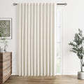 Guken Cream 100% Blackout Linen Curtains 100 Inch Wide by 84 Inch by Guken