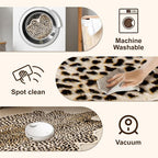 Cheetah Print Rug, Leopard Rug 4.4x5.8 Feet Faux Animal Print Skin Cheetah Area - Image 3