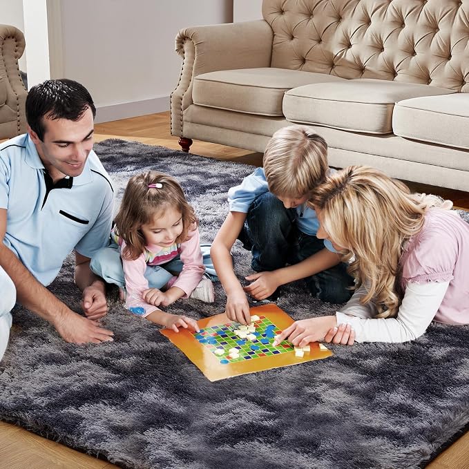 8x10 Feet Area Rugs for Living Room, Shag Fluffy Bedroom Carpet, Soft Rugs for - Image 2