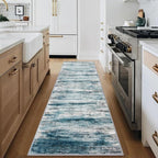 KOZYFLY Modern Abstract Hallway Runner Rug, 2.6x8 Washable Rug Runner Non-Slip - Image 3