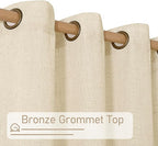 LAMIT Sheer Linen Curtains 80 Inch Length - Image 4