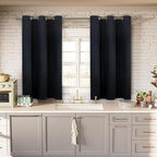 BGment Black Short Blackout Curtains - Image 2