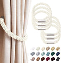 NICEEC 6 Pack Strong Magnetic Curtain Tiebacks Modern Simple Style Drape Tie by NICEEC