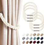 NICEEC 6 Pack Strong Magnetic Curtain Tiebacks Modern Simple Style Drape Tie by NICEEC