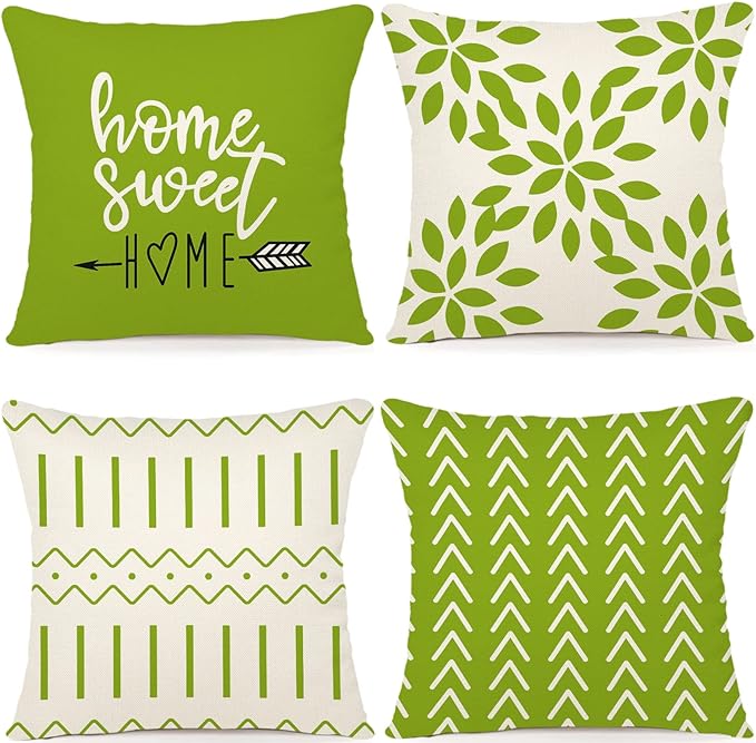 YCOLL Pillow Covers 16x16 Set of 4, Modern Sofa Throw Pillow Cover, Decorative by PillowCoversExpert