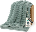 Bedsure GentleSoft Sage Green Fleece Blanket by BEDSURE