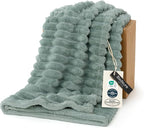 Bedsure GentleSoft Sage Green Fleece Blanket by BEDSURE