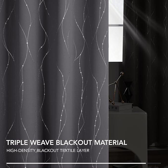 Deconovo Gray Curtains for Living Room, Protect Pravicy Thermal Insulated - Image 7