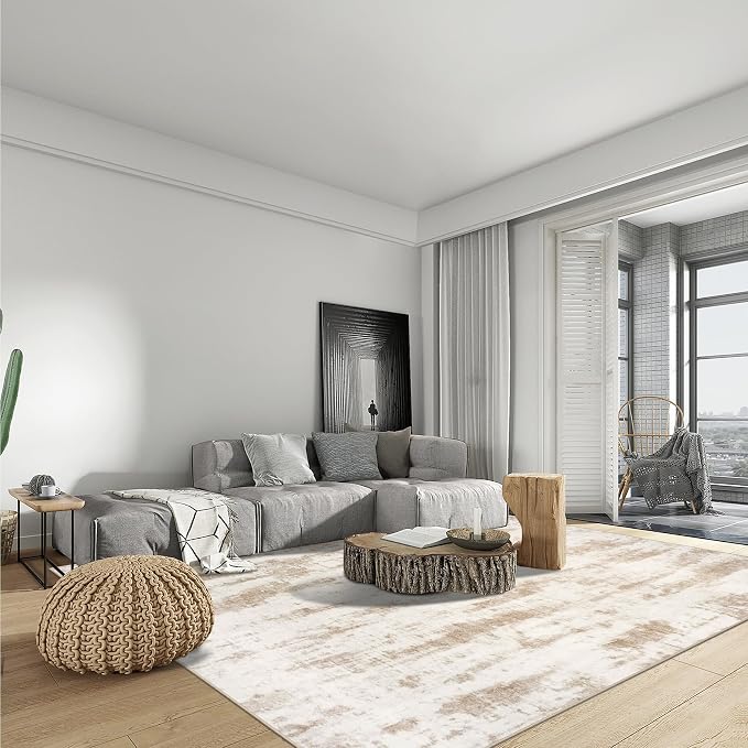 6x9 Area Rugs Washable Rug: Large Modern Abstract Living Room Rug Soft - Image 3