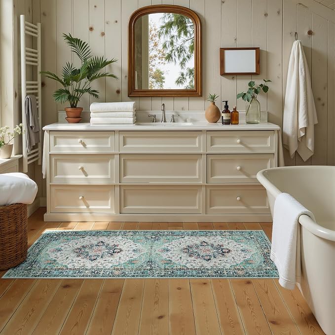 RELEANY Area Rugs 2'x5' Runner Rug Non Slip Washable - Image 2
