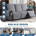 TAOCOCO 100% Waterproof Recliner Sofa Cover, Non Slip Split Couch Covers - Image 4