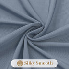 HOMEIDEAS Non-See-Through Stone Blue Privacy Sheer Kitchen Curtains, 30 X 24 - Image 6