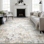 8x10 Area Rug Living Room Rug: Washable Modern Abstract Soft Thin Rug Indoor by FXRHLP