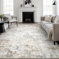 6x9 Area Rug Living Room Rug: Washable Modern Abstract Soft Thin Rug Indoor by FXRHLP