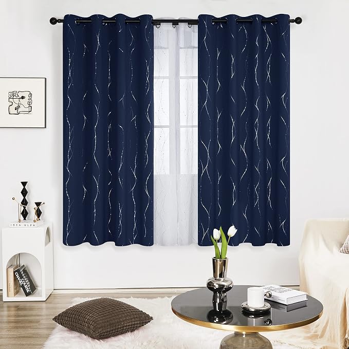 Deconovo Blackout Curtains, Thermal Insulated Noise‑Reducing Grommet Drapes - Image 2