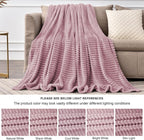 BEDELITE Fleece Throw Blanket for Couch – 3D Ribbed Jacquard Soft and Warm - Image 6