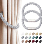 NICEEC 2 Pack Strong Magnetic Curtain Tiebacks Modern Simple Style Drape Tie by NICEEC
